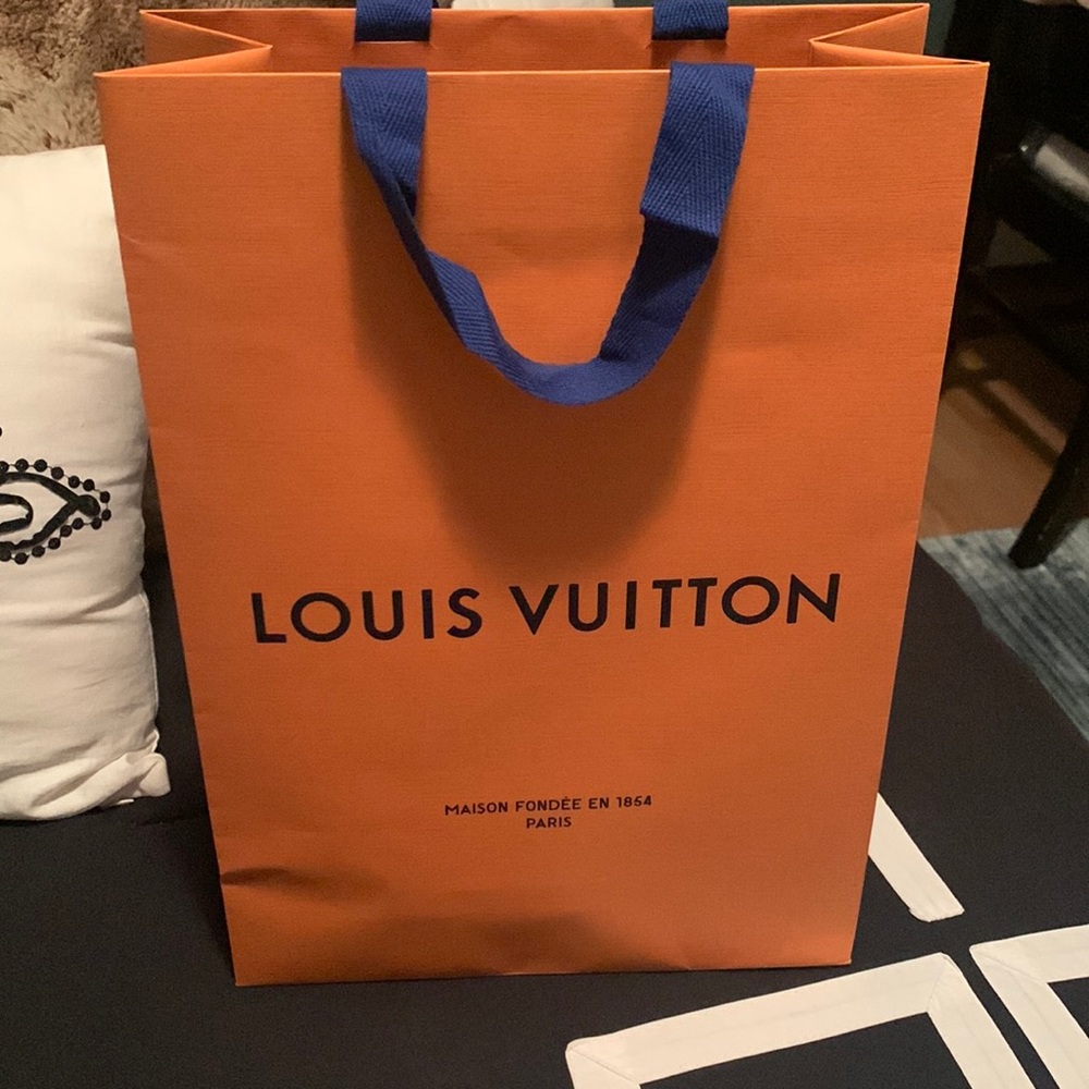 Tall Louis Vuitton shopping bag